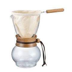 Dripper (Drip Pot) Hario Woodneck (DPW-3) - na 4 šálky, 480 ml