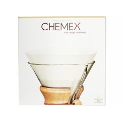 Papírové filtry Chemex na 6/8/10 šálků (FP-1) - neskládané, kruhové, 100 ks