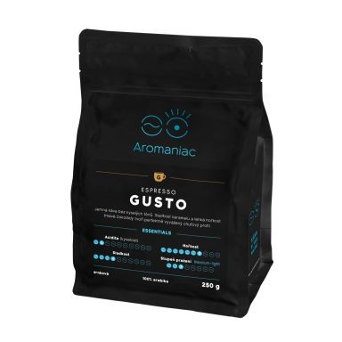 Káva Espresso Gusto, zrnková