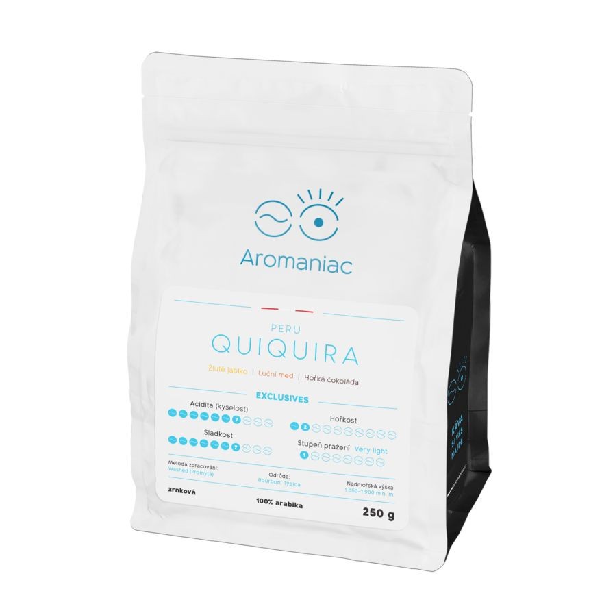 Výběrová káva Peru Quiquira - zrnková