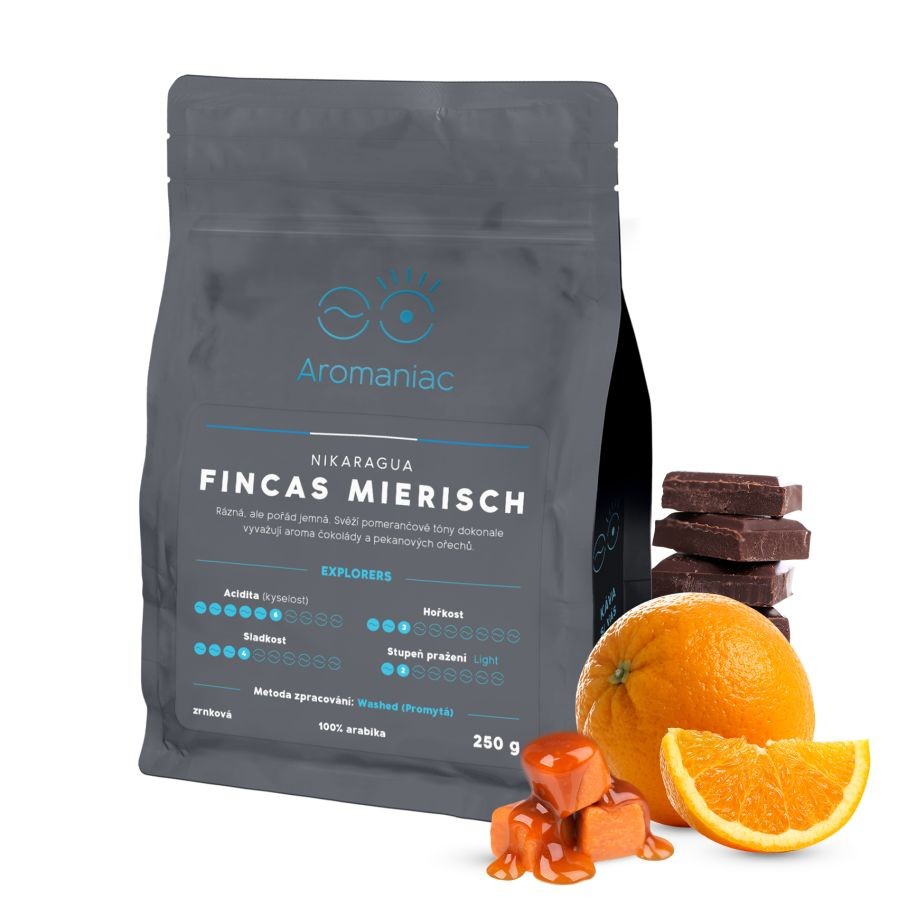Káva Nikaragua Fincas Mierisch - zrnková